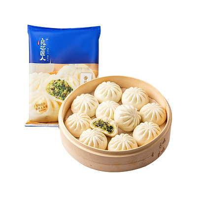 【冻】良芯匠人 香菇青菜包 600g