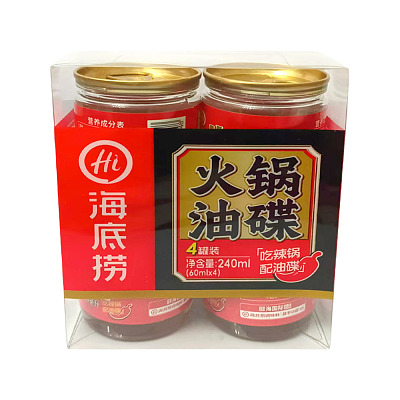 海底捞 火锅油碟60ml*4罐