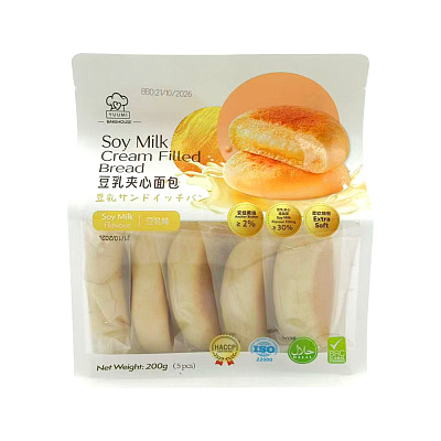Yuumi 豆乳夹心面包 5入 200g