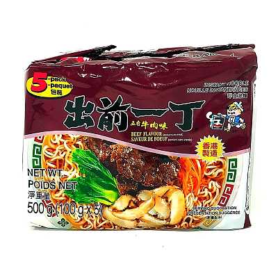 日清 出前一丁 五香牛肉味 100g*5袋/包