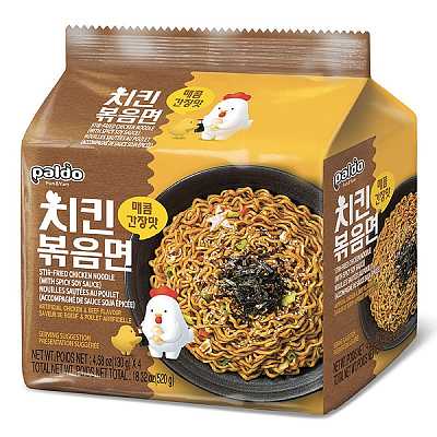 Paldo 八道炒酱油鸡面 130g*4袋/包