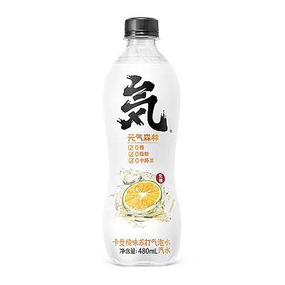 元气森林 卡曼橘味气泡水 480ml
