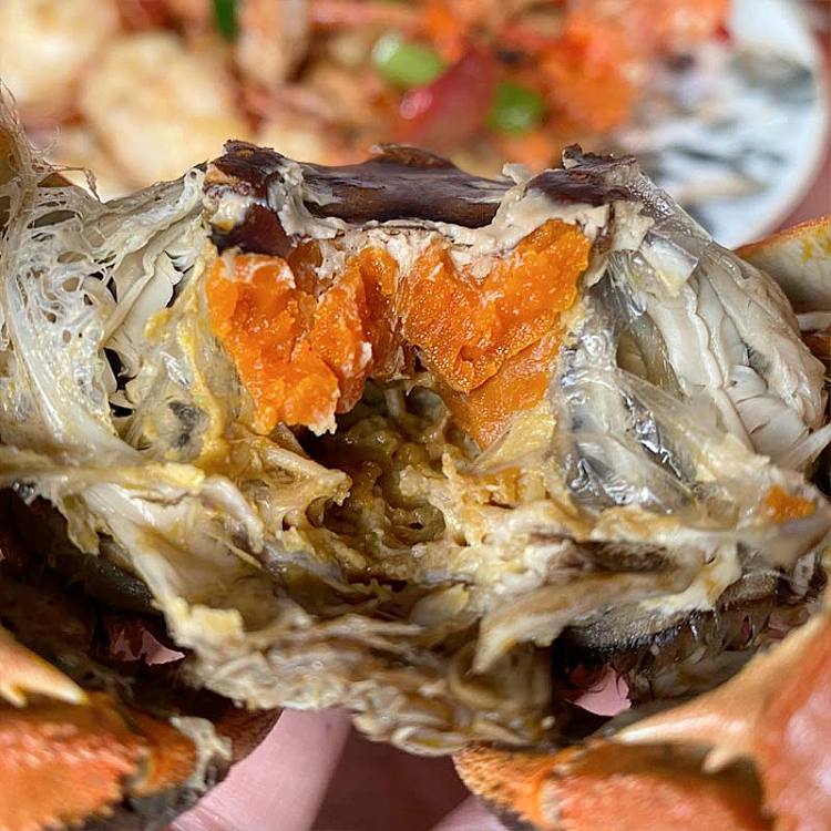 frozen-fresh-burst-cream-flowing-heart-hairy-crab-oversized-crab-yolk-fresh-meat-35-two-male-and-2-female-4-pack-of-about-700g-2