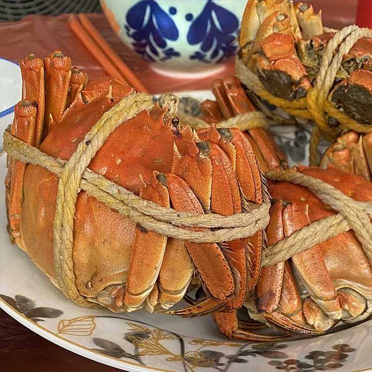 frozen-fresh-burst-cream-flowing-heart-hairy-crab-oversized-crab-yolk-fresh-meat-35-two-male-and-2-female-4-pack-of-about-700g-4