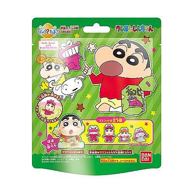 万代 蜡笔小新造型入浴球 5款图案随机 1颗