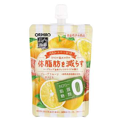Orihiro 日本蒟蒻果冻 0卡 葡萄柚味 130g