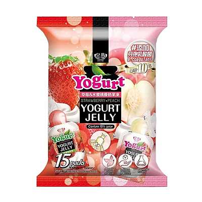 皇族 果冻 草莓&水蜜桃 300g