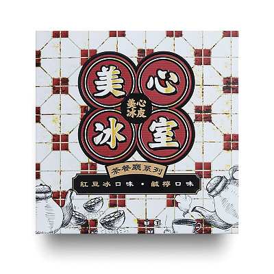 【冻】香港美心 冰皮月饼 冰室冰皮 mini4 红豆&咸柠 4块入 120g