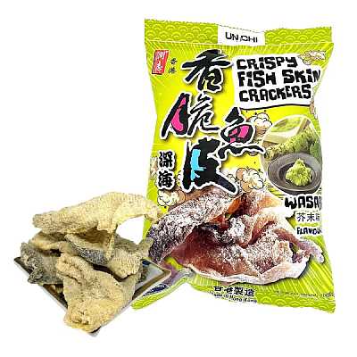 UN CHI 香港润志 香脆鱼皮 芥末味 100g