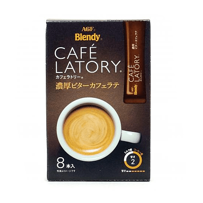 AGF BLENDY CAFE LATORY 浓厚苦涩拿铁咖啡 8pcs 73g