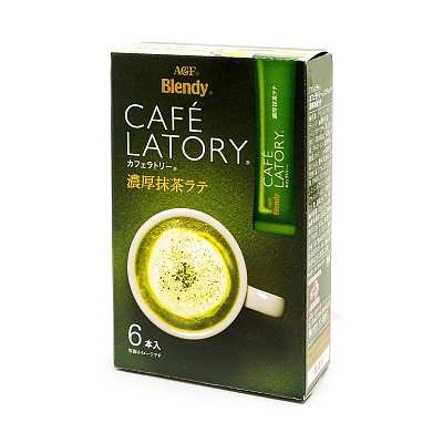 AGF BLENDY CAFE LATORY 浓厚抹茶拿铁咖啡 6pcs 69g