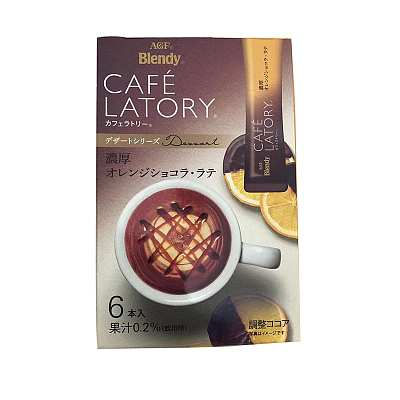 AGF Blendy 橙子巧克力味拿铁 6包入 61.2g