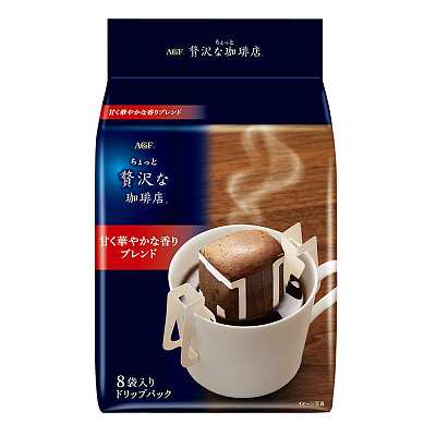AGF 赘沢咖啡店 挂耳咖啡包 奢华香气口味 8包入 56g