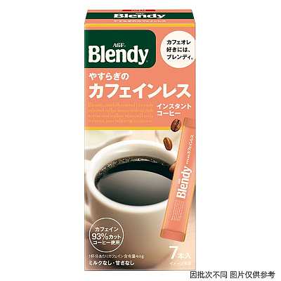 AGF Blendy 无咖啡因黑咖啡 7个入