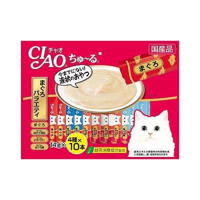 CIAO Churu 金枪鱼和扇贝四种口味混合装 14g*40支
