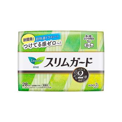 花王 乐而雅S系列 零触感瞬吸超薄日用卫生巾 20.5cm*28片