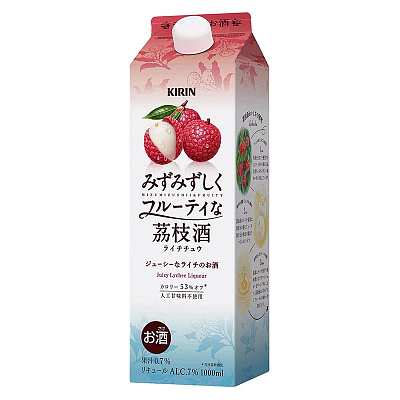 麒麟 新鲜果味荔枝酒 酒精含量7% 1L
