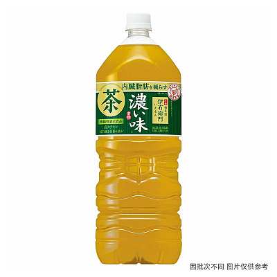 三得利 伊右卫门京都福寿园 浓郁绿茶0脂无糖饮料 2L