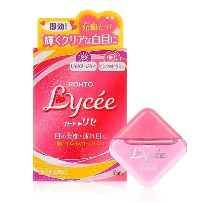 Rohto Lycee 小红花眼药水 缓解眼疲劳眼充血 8ml