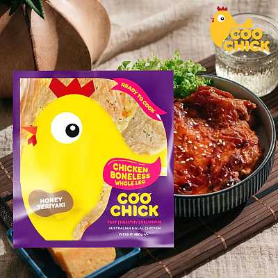 【冻】Coo Chick 无骨鸡腿肉 蜂蜜照烧味 约400g
