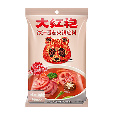 大红袍 浓汁番茄火锅底料 100g*2 200g