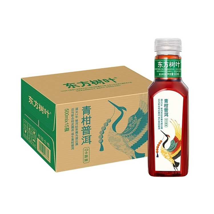 full-casenongfu-mountain-spring-oriental-leaf-qingkang-puer-500ml15-bottles-case-2
