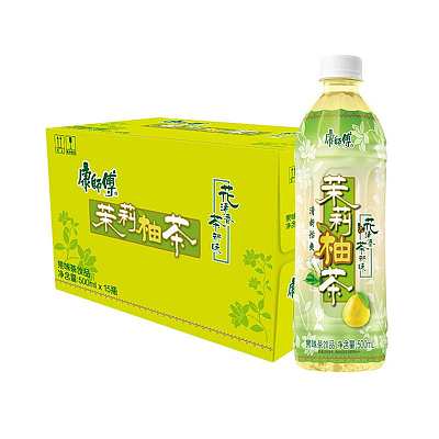 【整箱】康师傅 茉莉柚茶 500ml*15瓶/箱