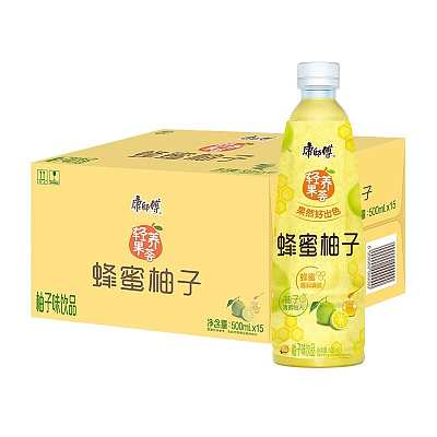 【整箱】康师傅 蜂蜜柚子 500ml*15瓶/箱