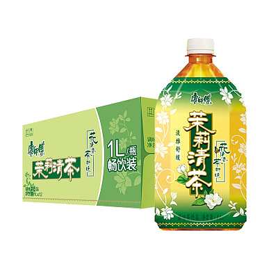 【整箱】康师傅 茉莉清茶 1L*12瓶/箱