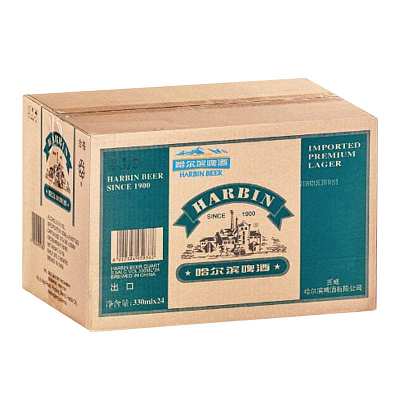 【整箱】哈尔滨啤酒 酒精度5.5% 330ml*24瓶/箱