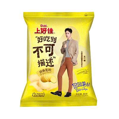 上好佳 田园薯片 经典原味 80g