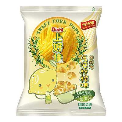 上好佳 甜玉米 气泡柠檬味 80g