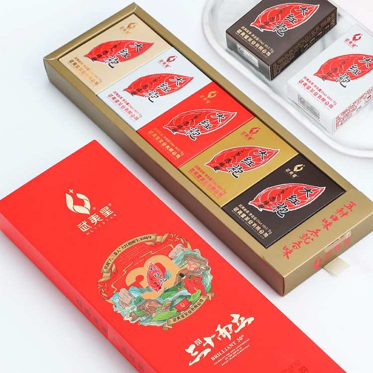 gift-box-tea-sharing-wuyi-star-five-flavor-dahongpao-souvenir-9g5-bags-45g-2