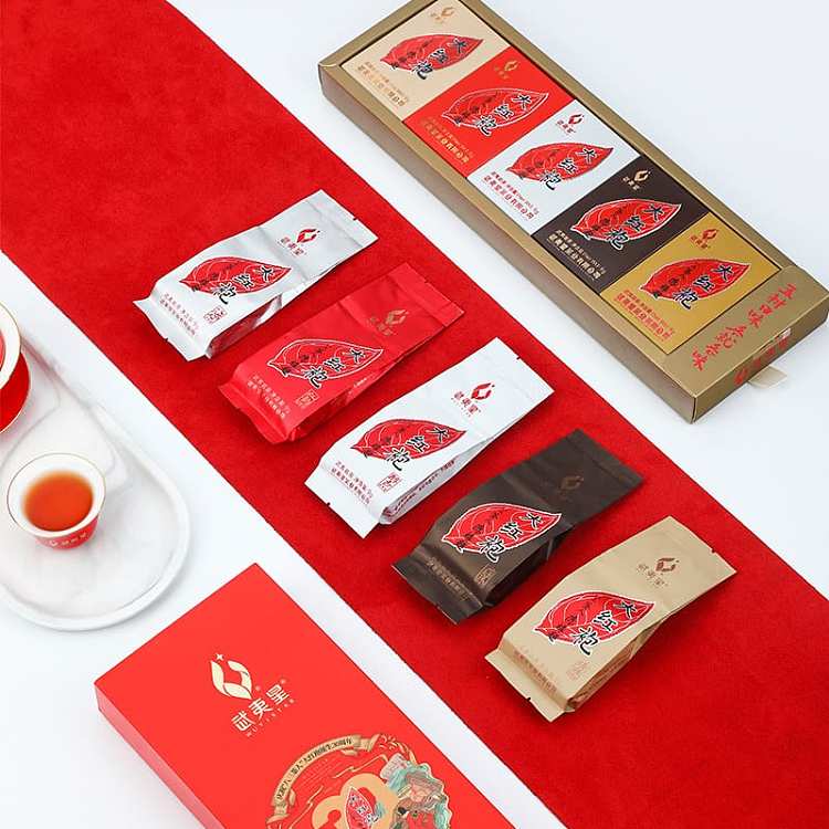 gift-box-tea-sharing-wuyi-star-five-flavor-dahongpao-souvenir-9g5-bags-45g-4