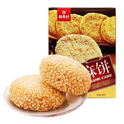 稻香村 松子枣泥芝麻饼 240g
