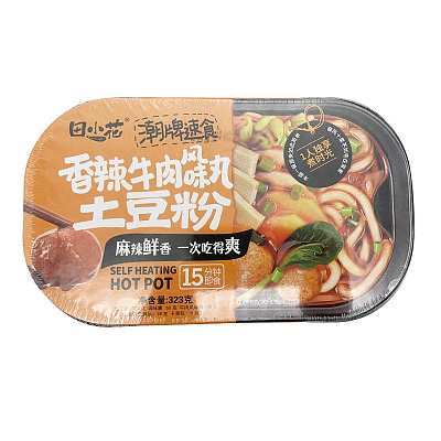 田小花 香辣牛肉丸土豆粉 323g