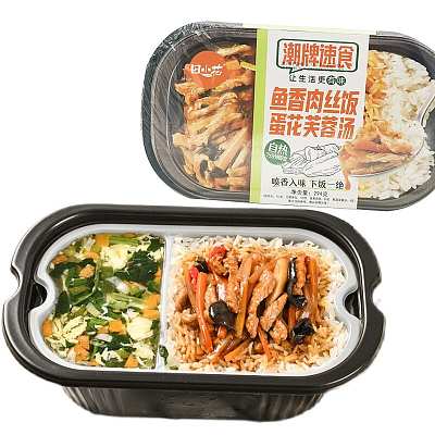 田小花 自热米饭 鱼香肉丝饭&蛋花芙蓉汤 294g