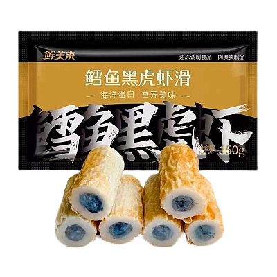 【冻】鲜美来 鳕鱼黑虎虾滑 150g