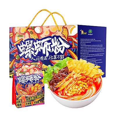 【整箱】好欢螺 螺蛳粉 加辣加臭 400g*6包/箱（柳州螺蛳粉）