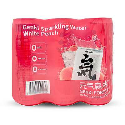 元气森林 白桃味气泡水 铝罐 6pcs*330ml