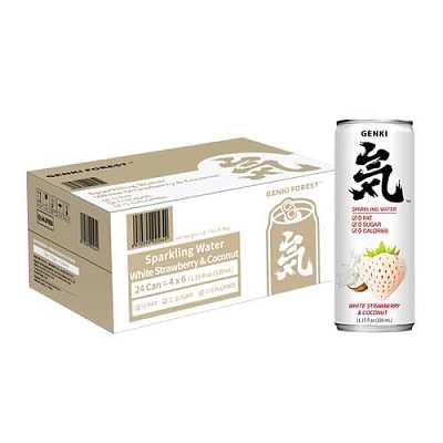 【整箱】元气森林 白草莓椰子味气泡水 铝罐 330ml*24罐/箱