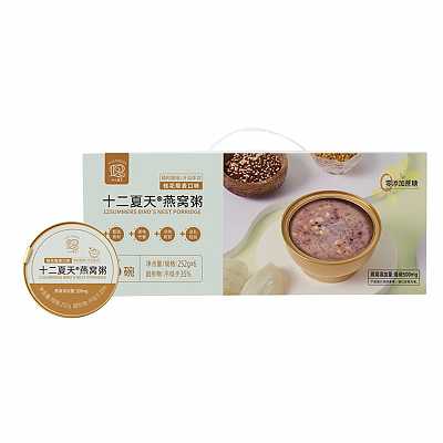 【整箱】十二夏天 桂花藜麦风味燕窝粥 6杯*252g