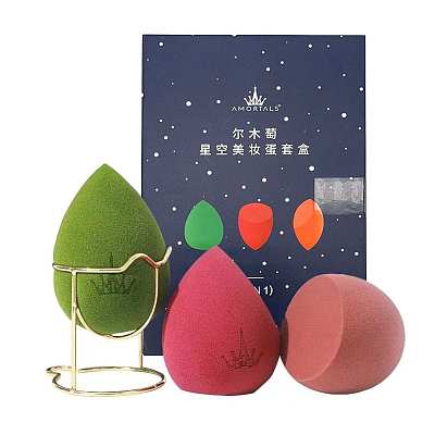 尔木萄 星空美妆蛋套盒 3枚+蛋架