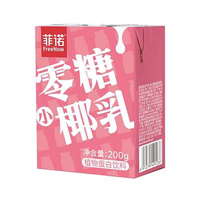 菲诺 零糖椰乳 盒装 200ml