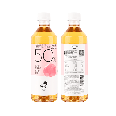 喜茶 桃桃金凤果汁饮料 450ml