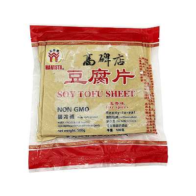 【冻】五谷堂 高碑店豆腐片 五香味 500g