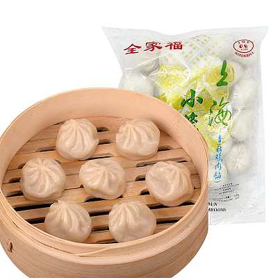 【冻】全家福 上海香菇鸡肉小笼汤包 600g