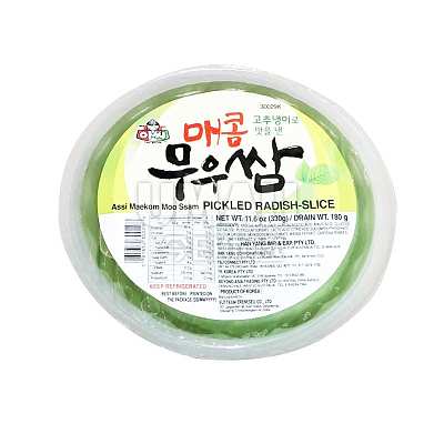 【鲜】Assi 薄白萝卜片 芥末味 330g