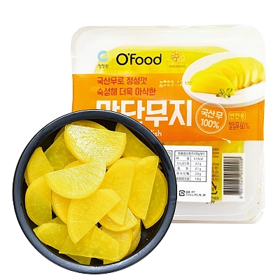 【鲜】O'Food 韩式即食腌黄萝卜片 220g