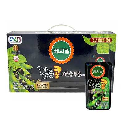 【整箱】Vegemil 黑豆高钙豆奶便携包 饮品 190ml*20袋/箱